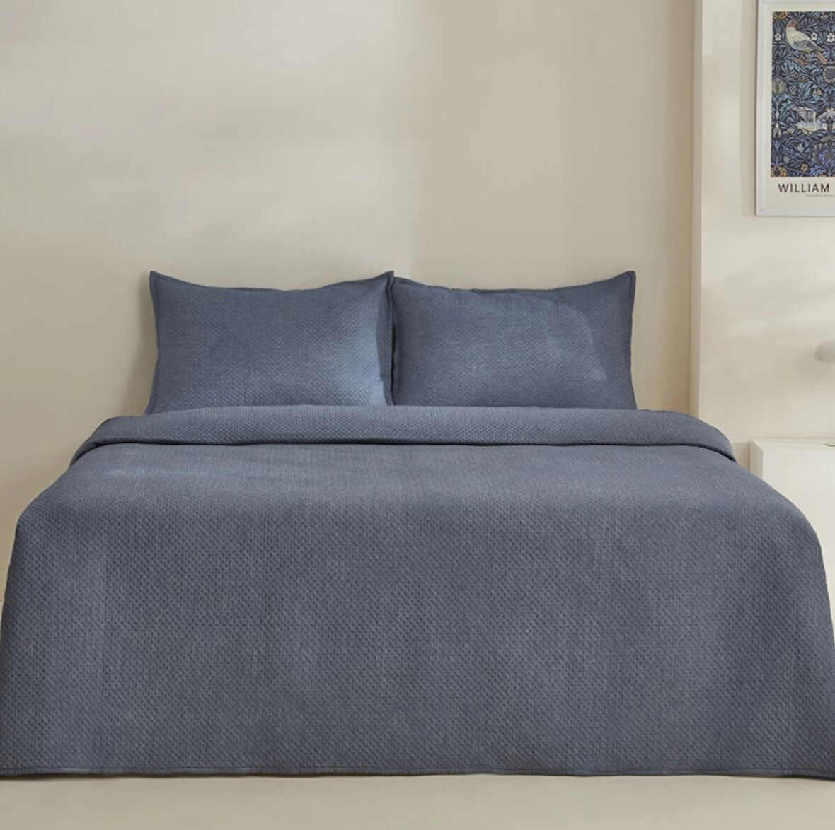 Karaca Home Gomez Mavi Tek Kişilik Yatak Örtüsü