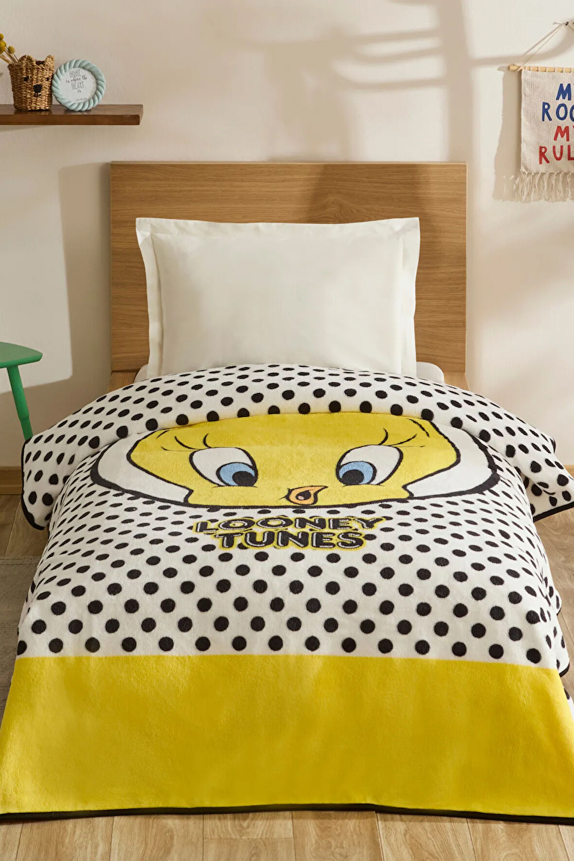Karaca Home Tweety Tek Kişilik Battaniye Sarı