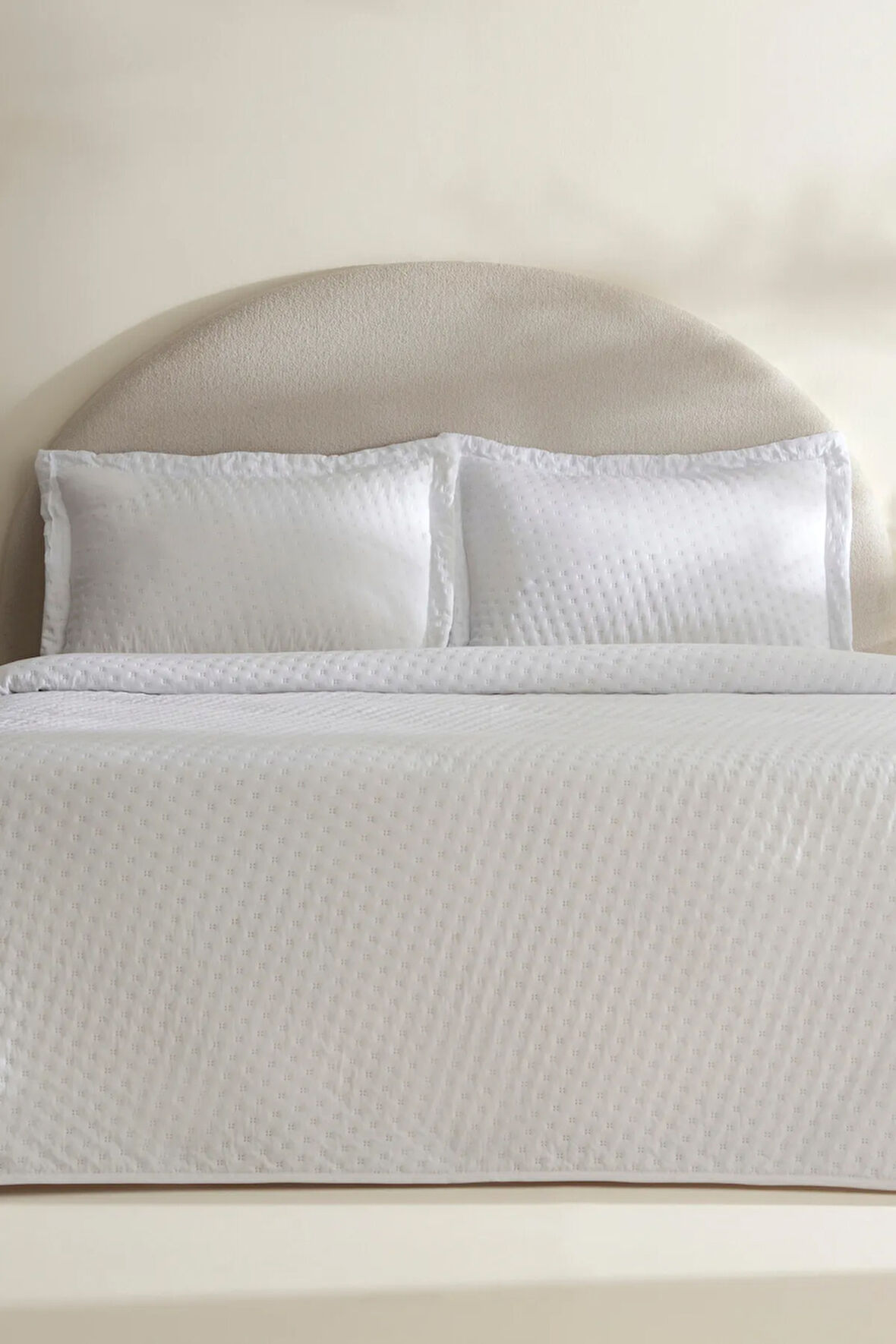 Breeze Soft Yatak Örtüsü Çift Kişilik Offwhite
