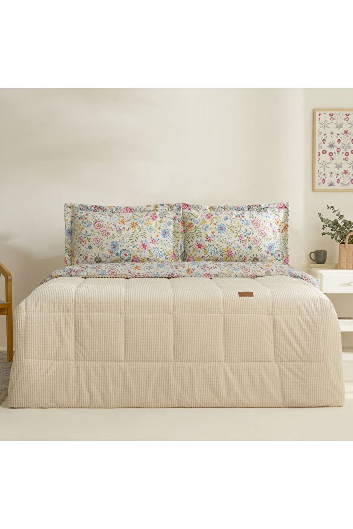 Karaca Home Ortiz Çift Kişilik Comfort Set Bej