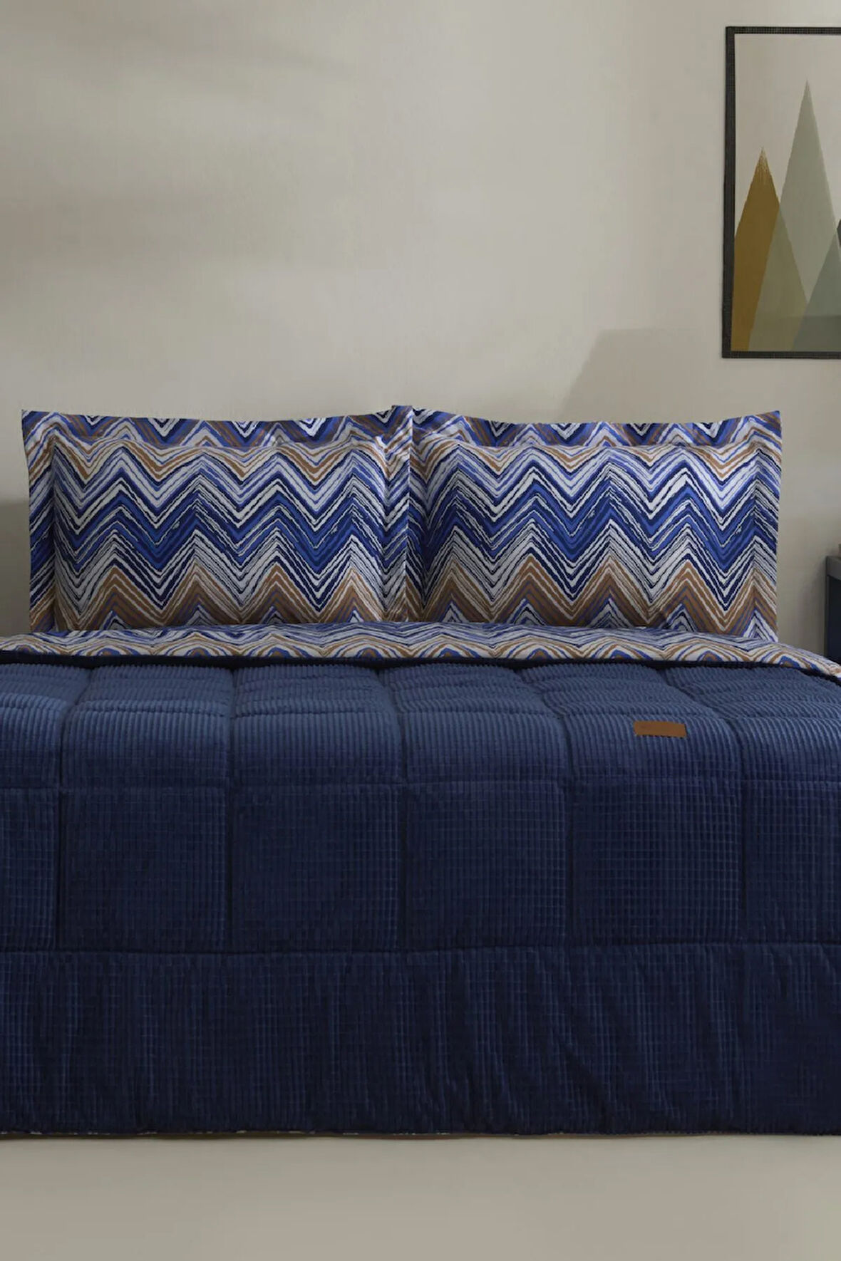Karaca Home Vega Çift Kişilik Comfort Set Lacivert