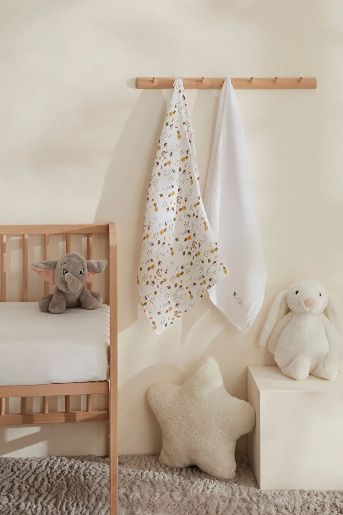 Karaca Home Bee %100 Pamuk 2'li Bebek Müslin Set Sarı