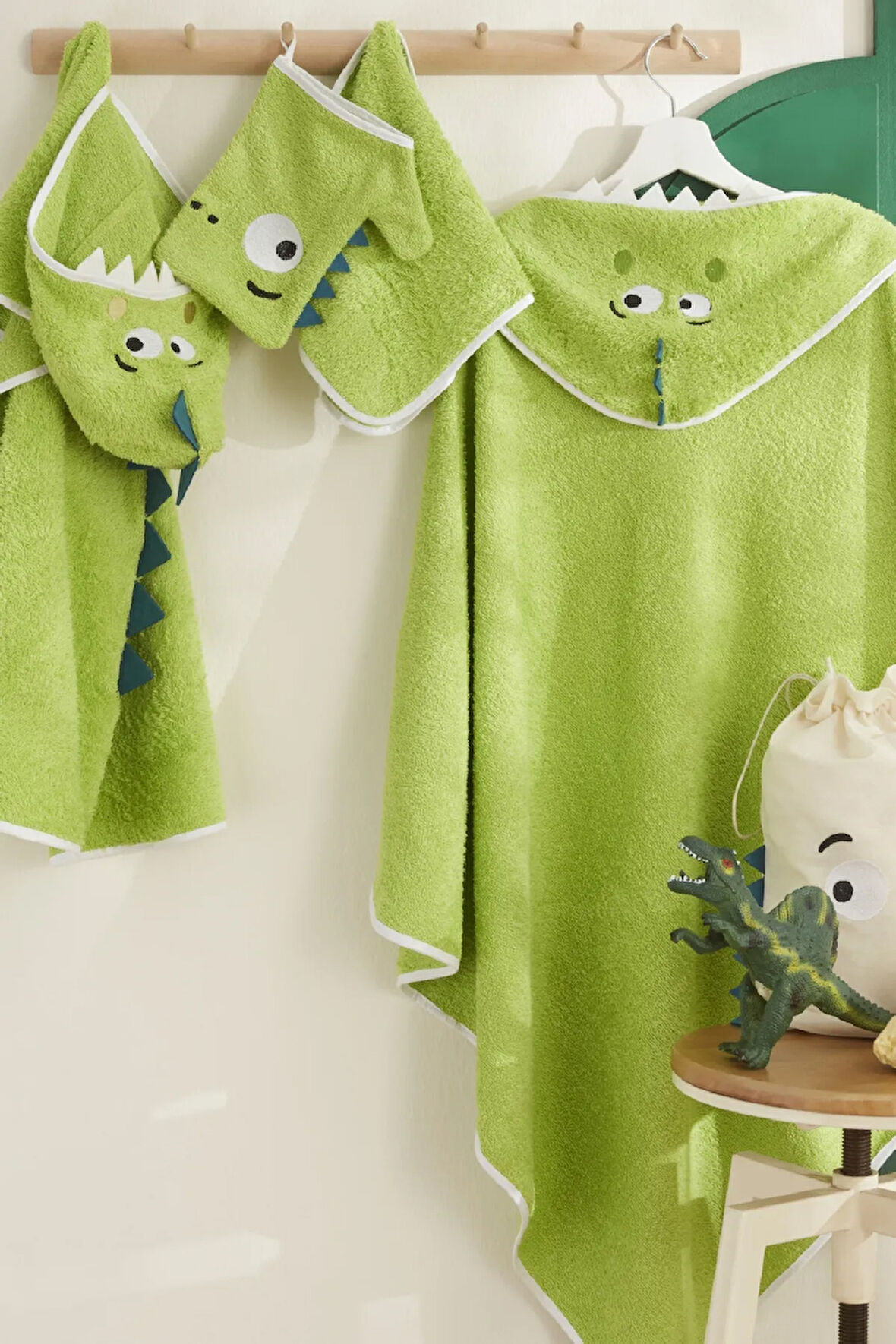 Karaca Home Bebek Little Dino Havlu Kundak Kese Set
