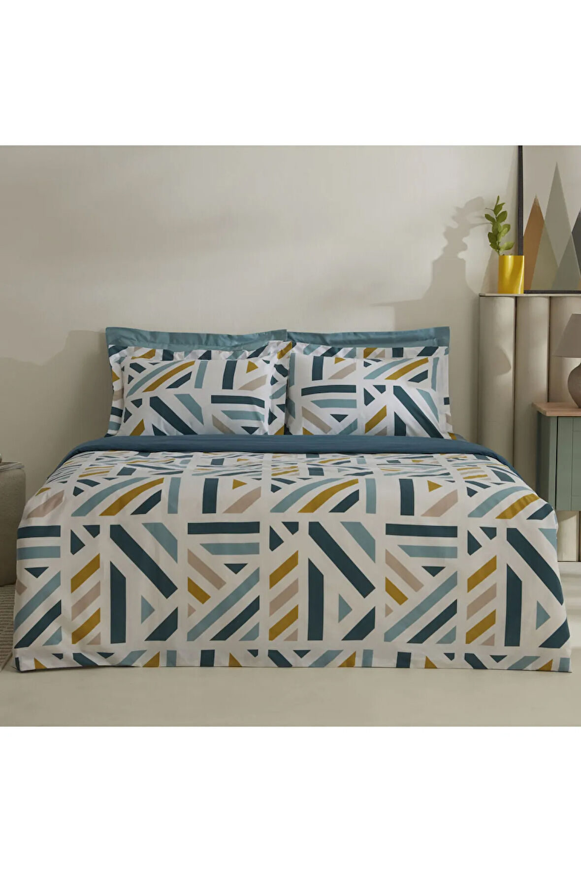 Karaca Home Morgan %100 Pamuk Tek Kişilik Nevresim Takımı Yeşil