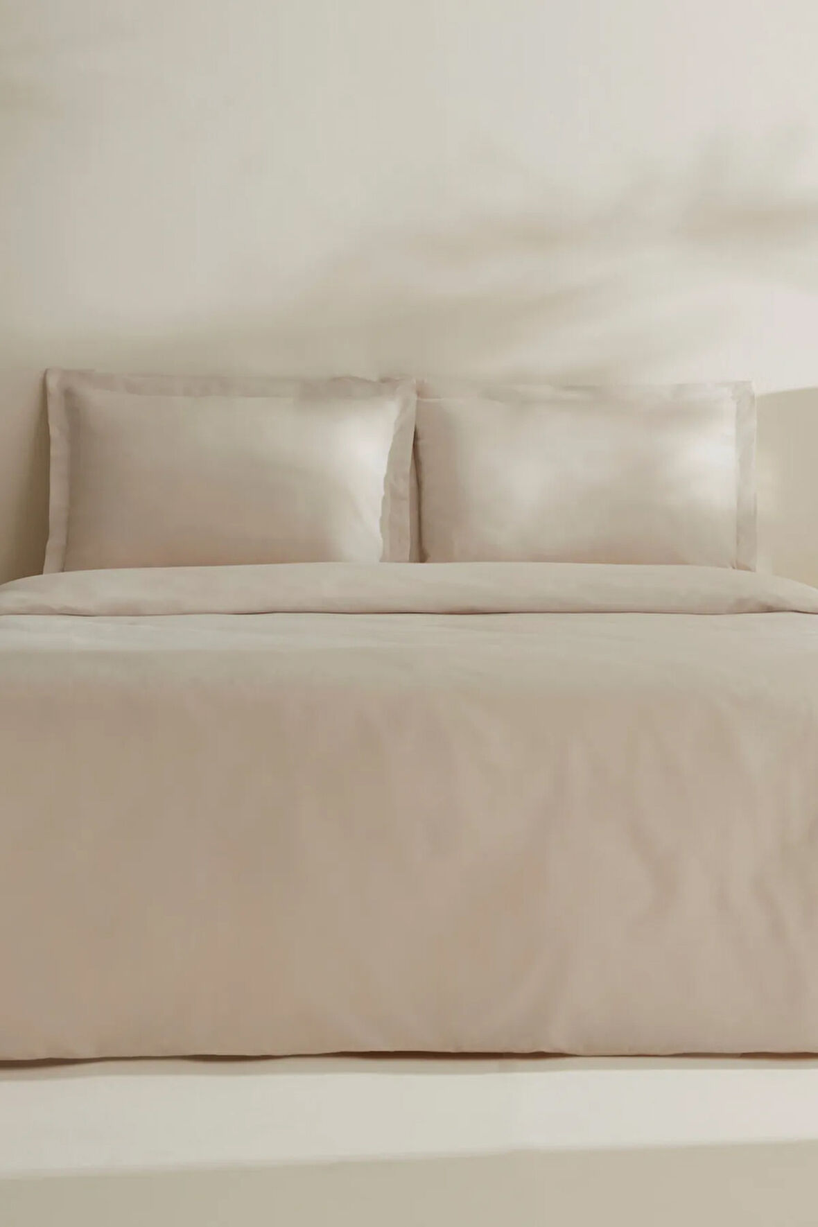 Karaca Home Jemma 120 Tel %100 Pamuk Saten Çift Kişilik Nevresim Takımı Bej