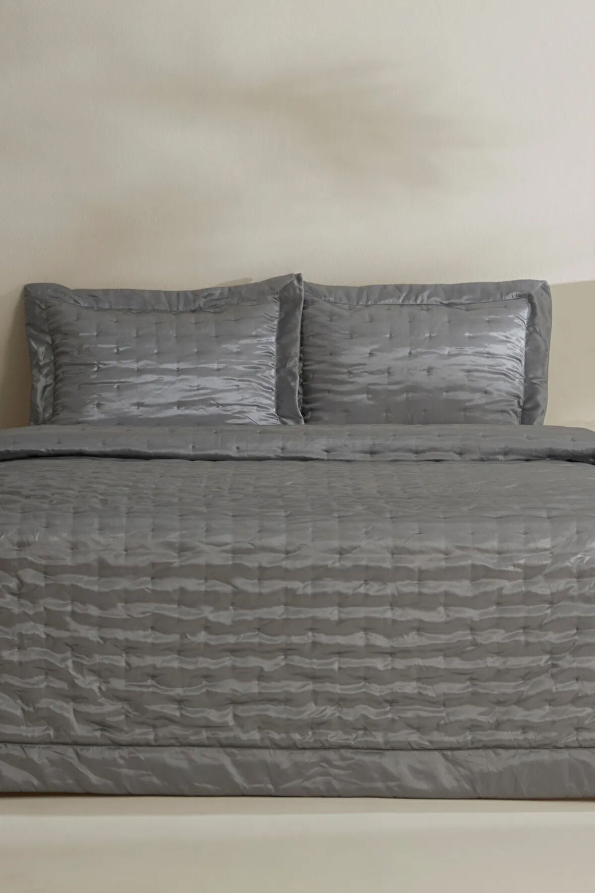 Karaca Home Glamour Çift Kişilik Yatak Örtüsü Gri