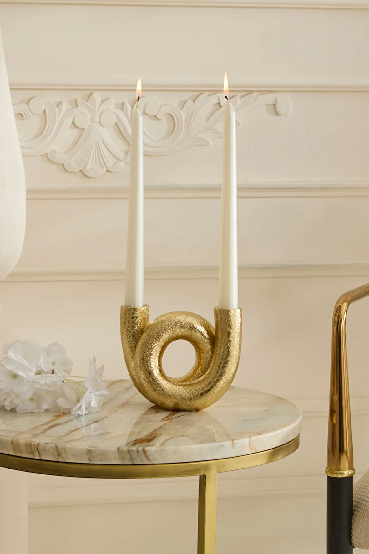 Karaca Home Helen 2'li Şamdan Mumluk