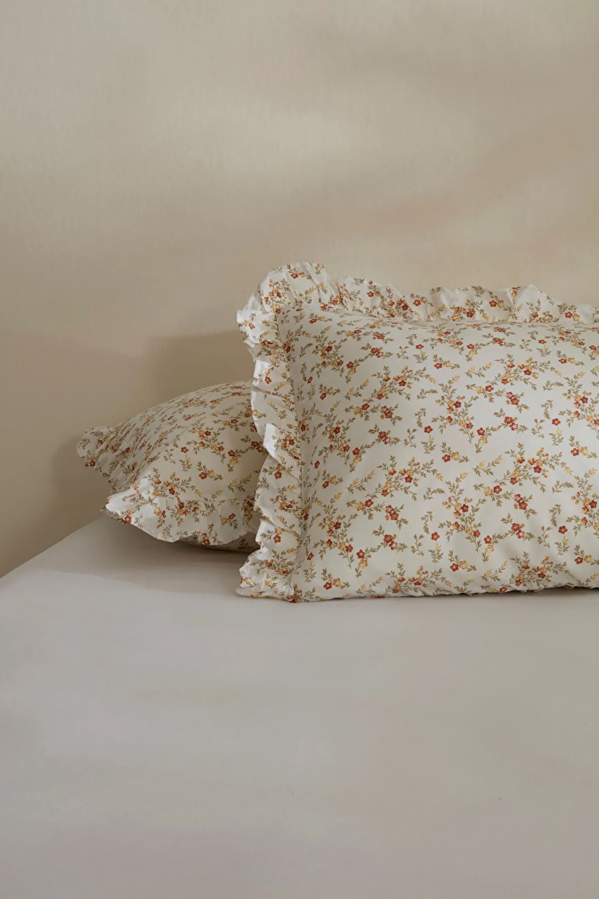 Karaca Home Mizu Fırfırlı 2'li Yastık Kılıfı Offwhite