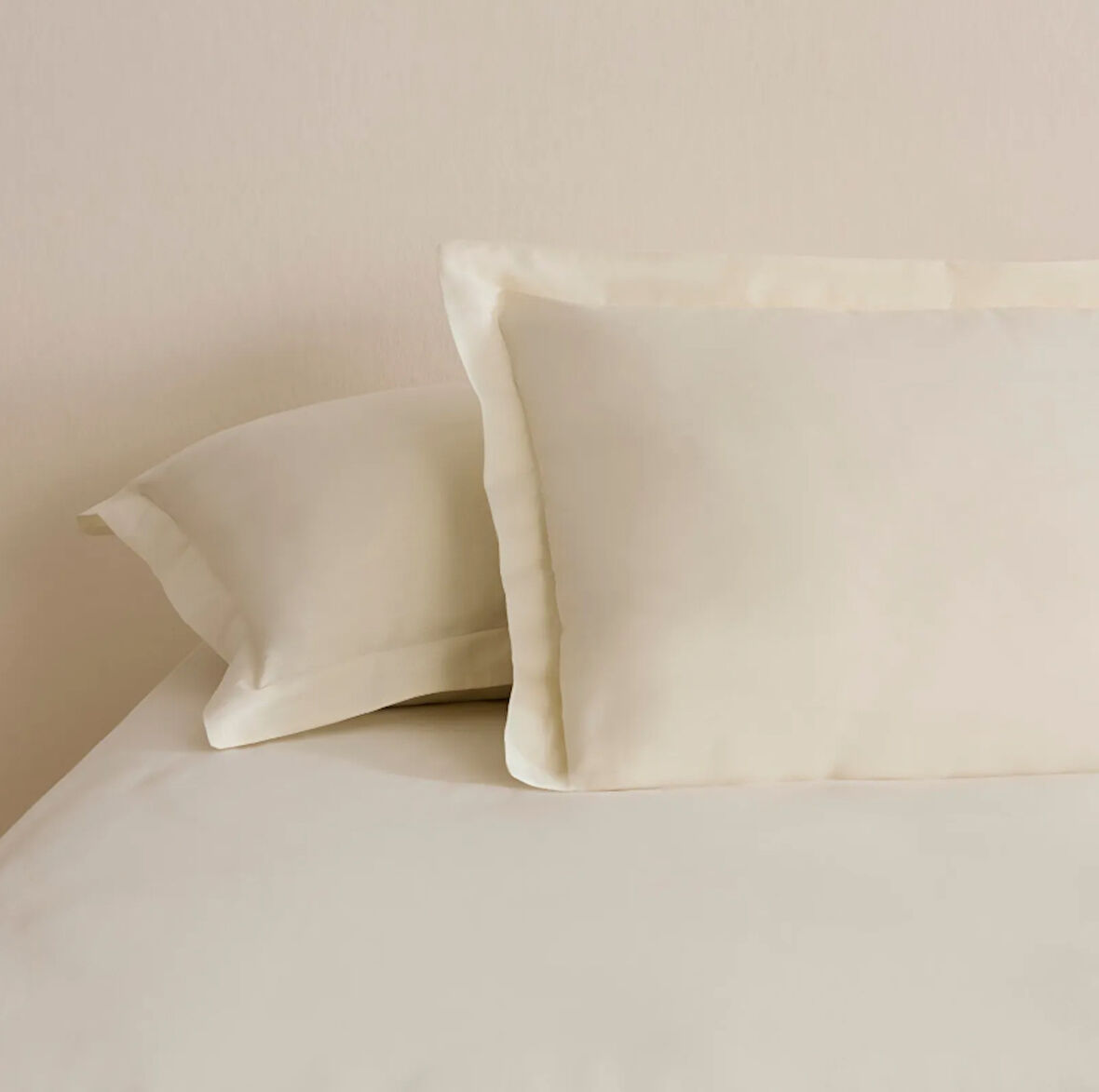 Karaca Home Basic Volanlı 2'li Yastık Kılıfı Ekru 50X70 Cm