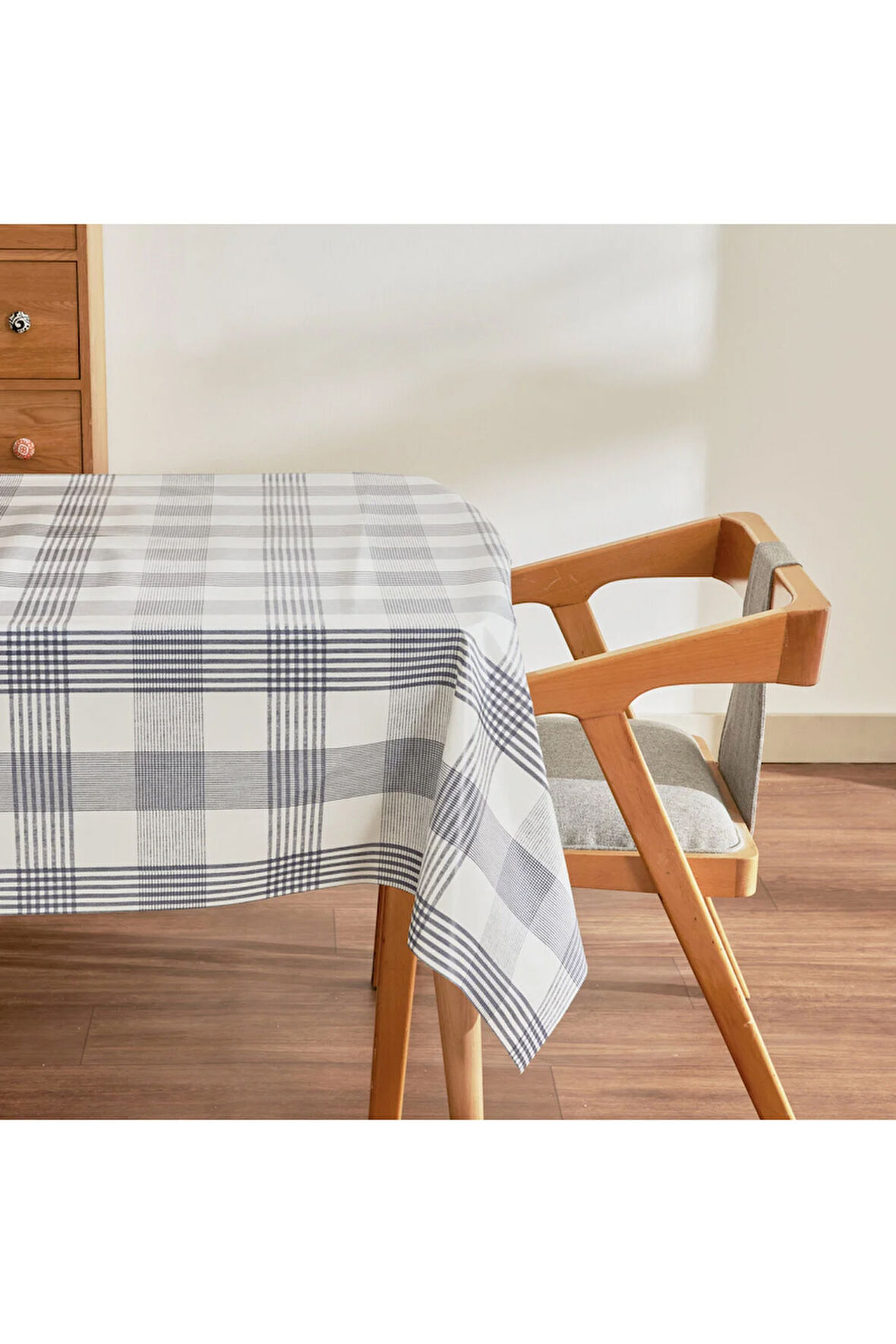 Karaca Home Luna Ekoseli Pvc Masa Örtüsü Mavi