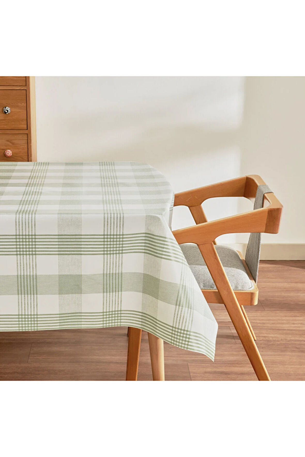 Karaca Home Luna Ekoseli Pvc Masa Örtüsü Yeşil