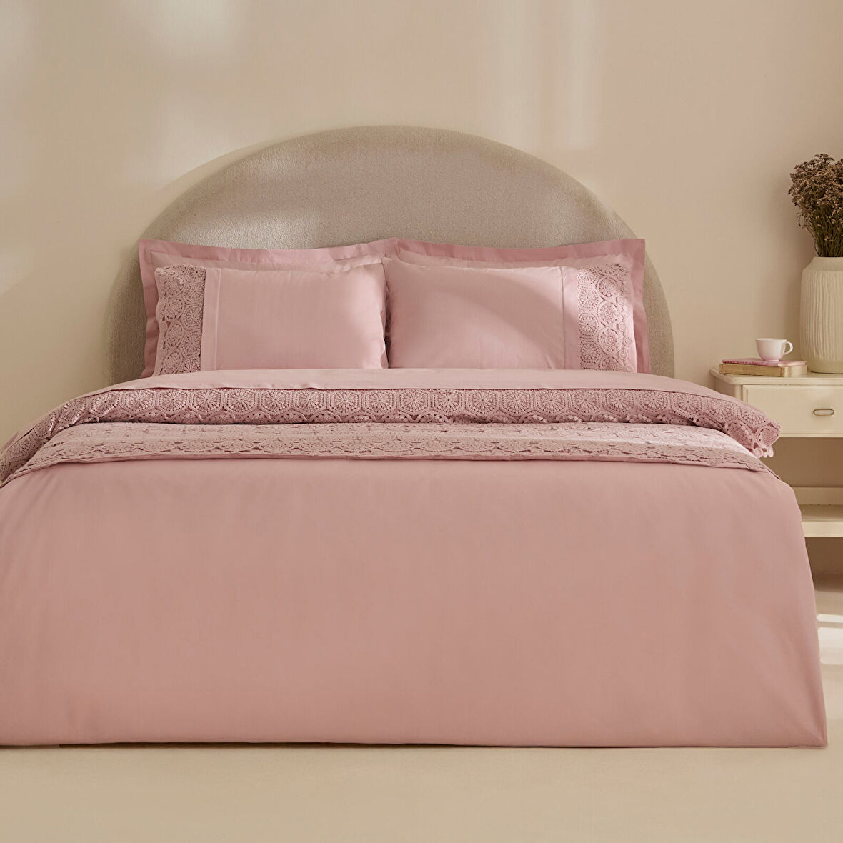 Karaca Home Belinda 7 Parça Çeyiz Seti Gül Kurusu