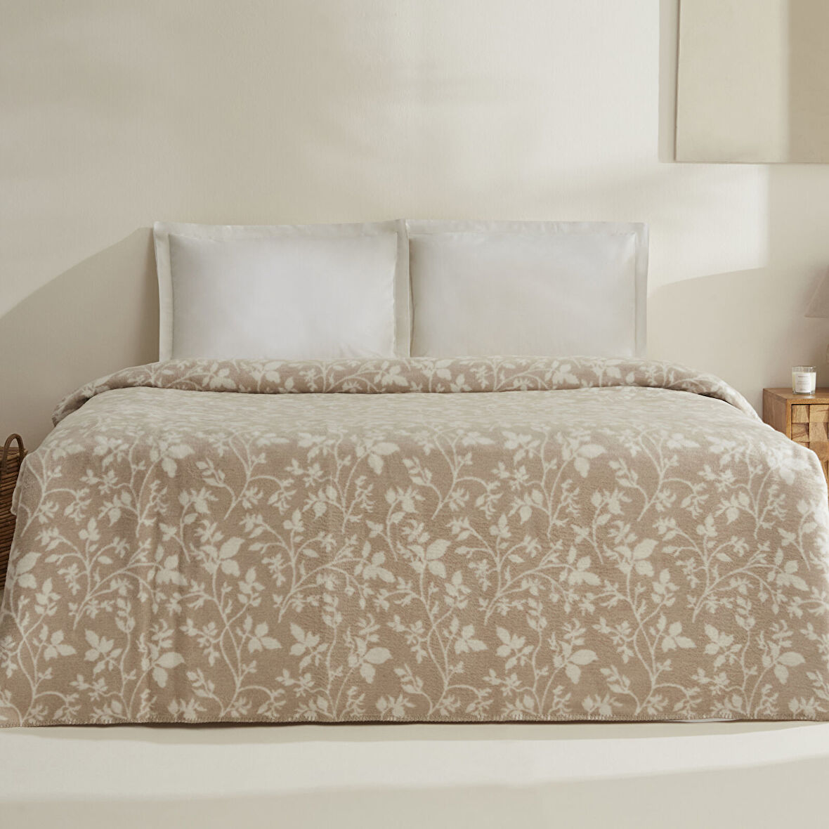 Karaca Home Cintia Çift Kişilik Akrilik Battaniye Sütlü Kahve