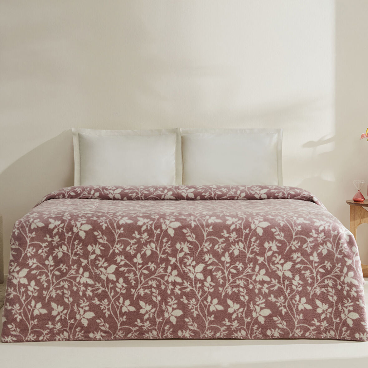 Karaca Home Cinta Çift Kişilik Akrilik Battaniye Mürdüm