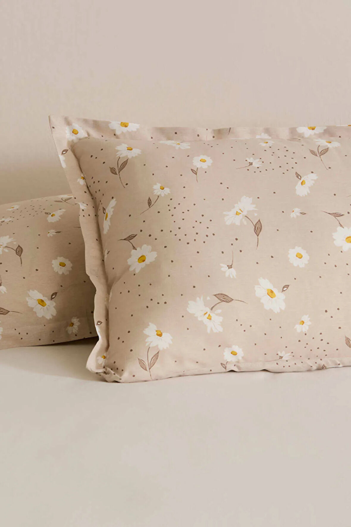Karaca Home Daisy Bej 2'li Yastık Kılıfı Bej 50x70
