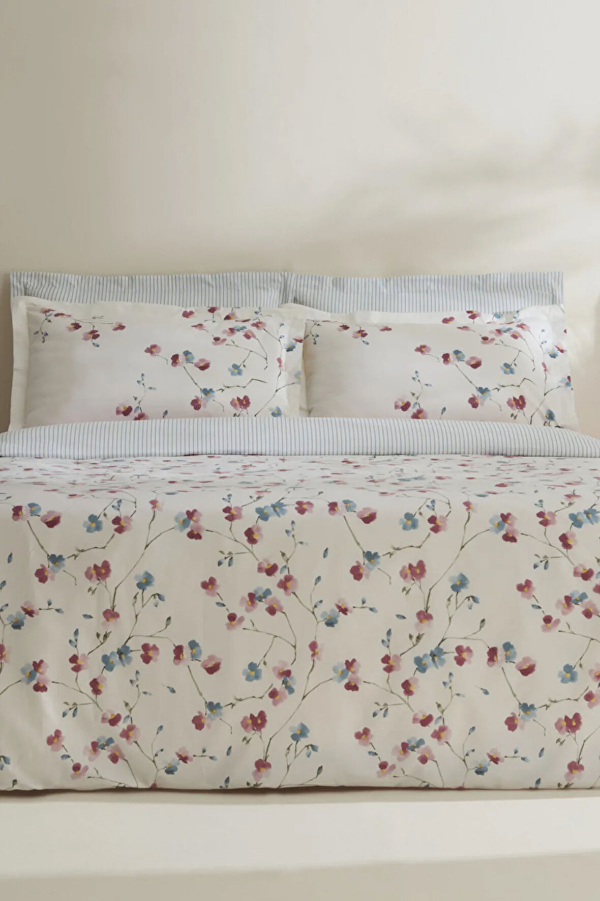 Karaca Home Lilian %100 Pamuk 120 Tel Çift Kişilik Nevresim Takımı Pembe