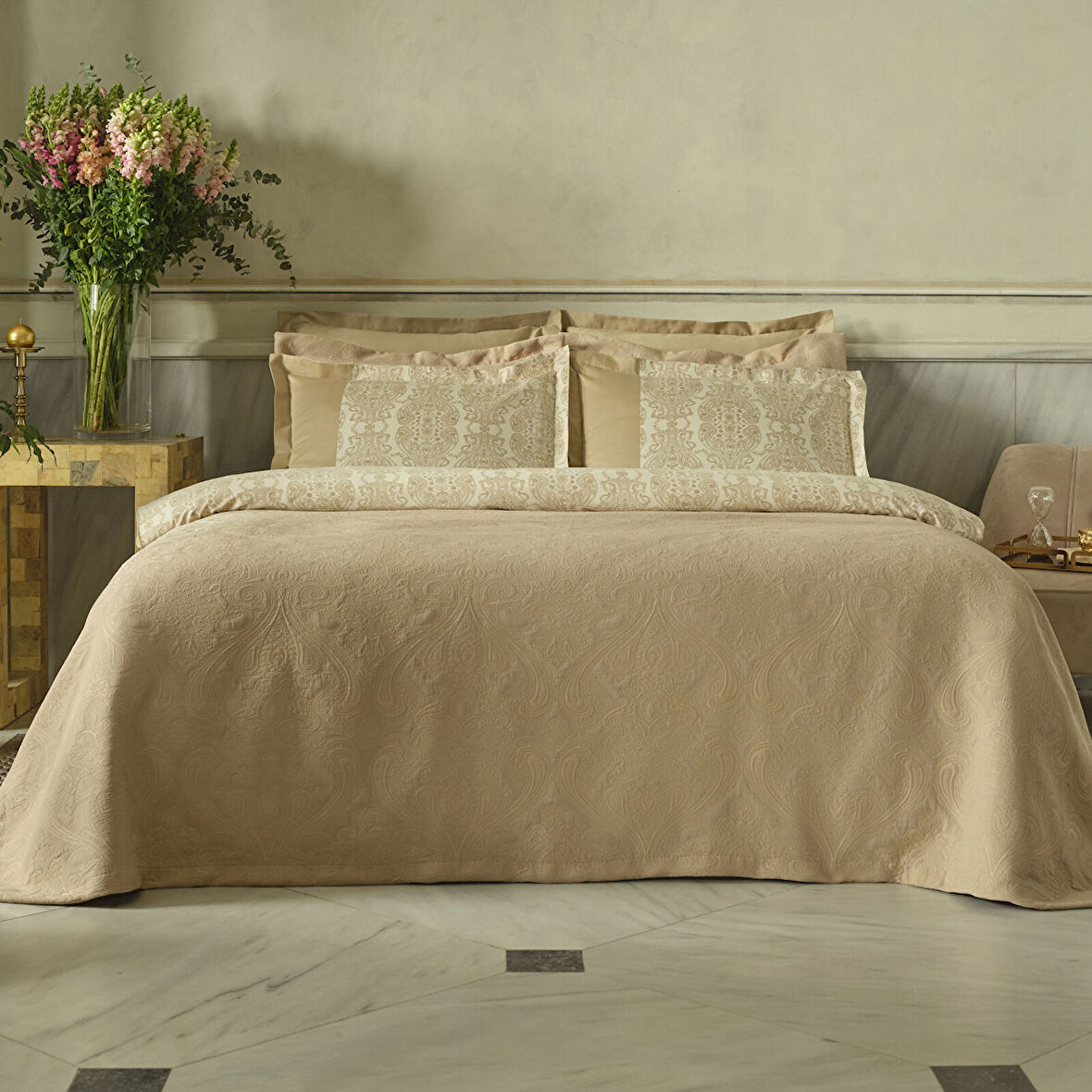 Karaca Home Maren Çift Kişilik Duet Set Bej