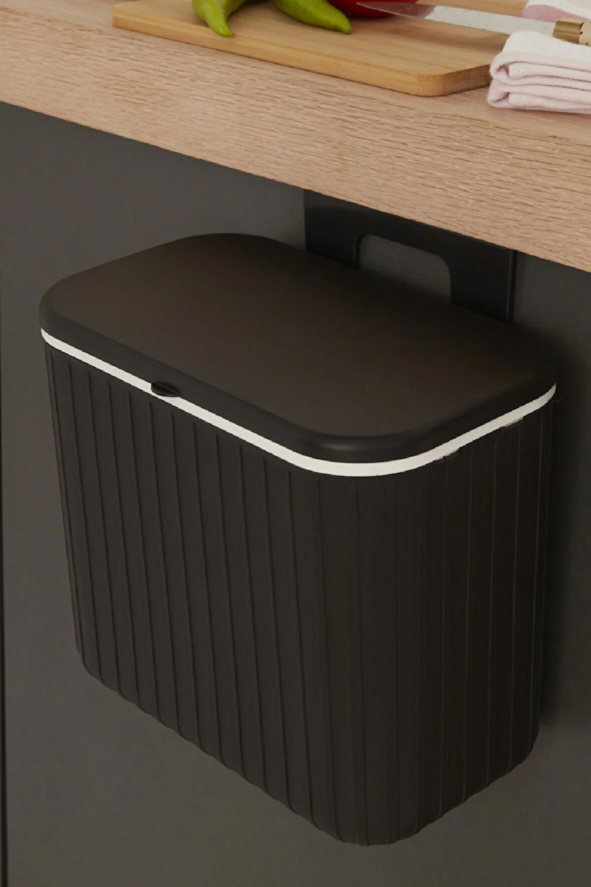 Karaca Home Pino 8 Lt Çöp Kovası Siyah