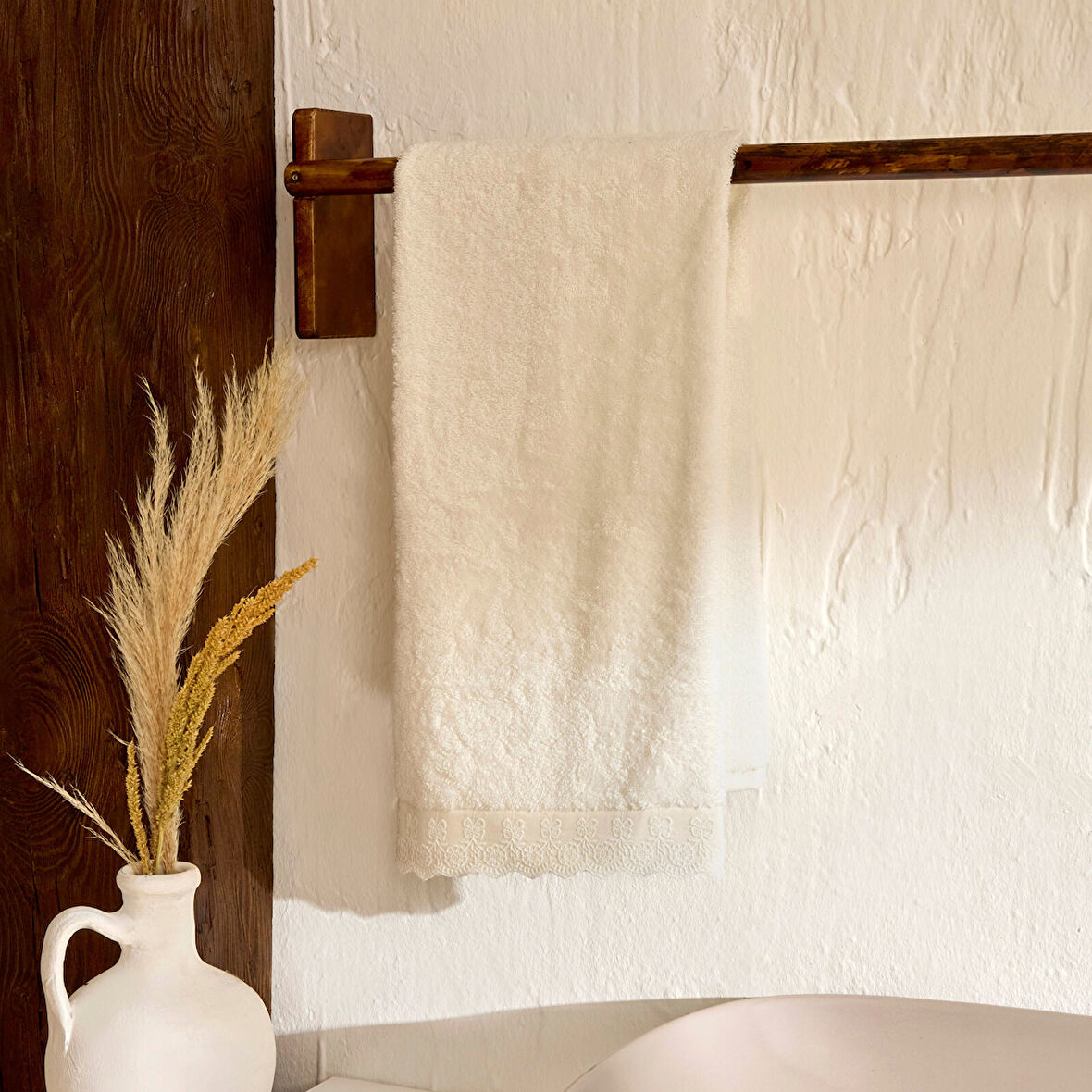 Karaca Artisan Cluster %100 Pamuk Yüz Havlusu 50x90 cm