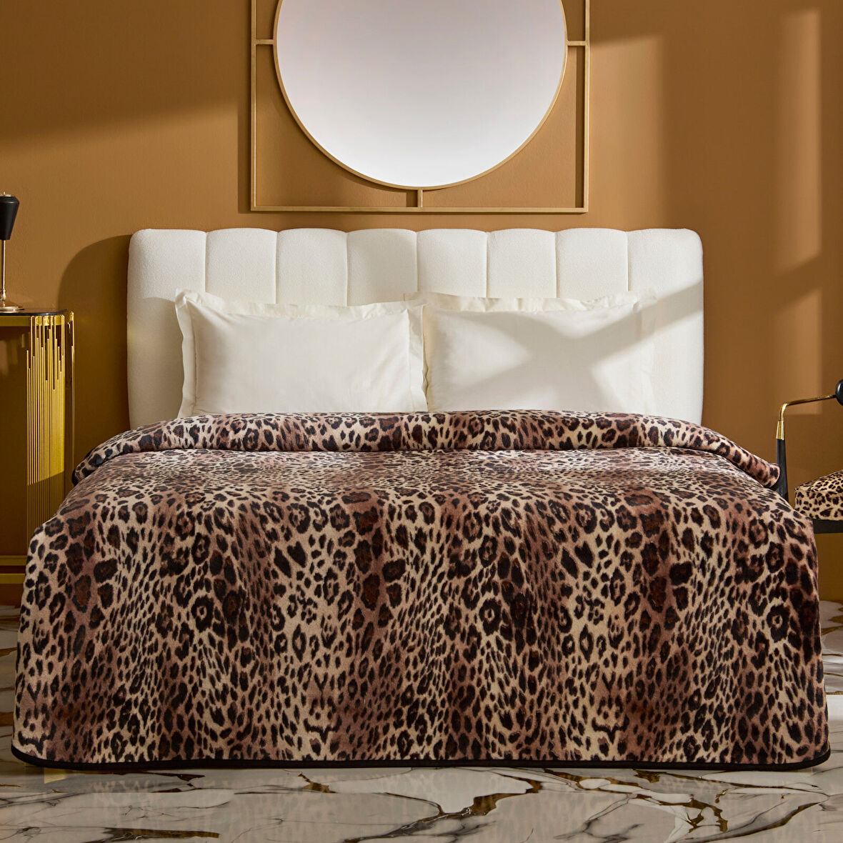 Karaca Home Savanna Çift Kişilik İspanyol Battaniye Kahverengi