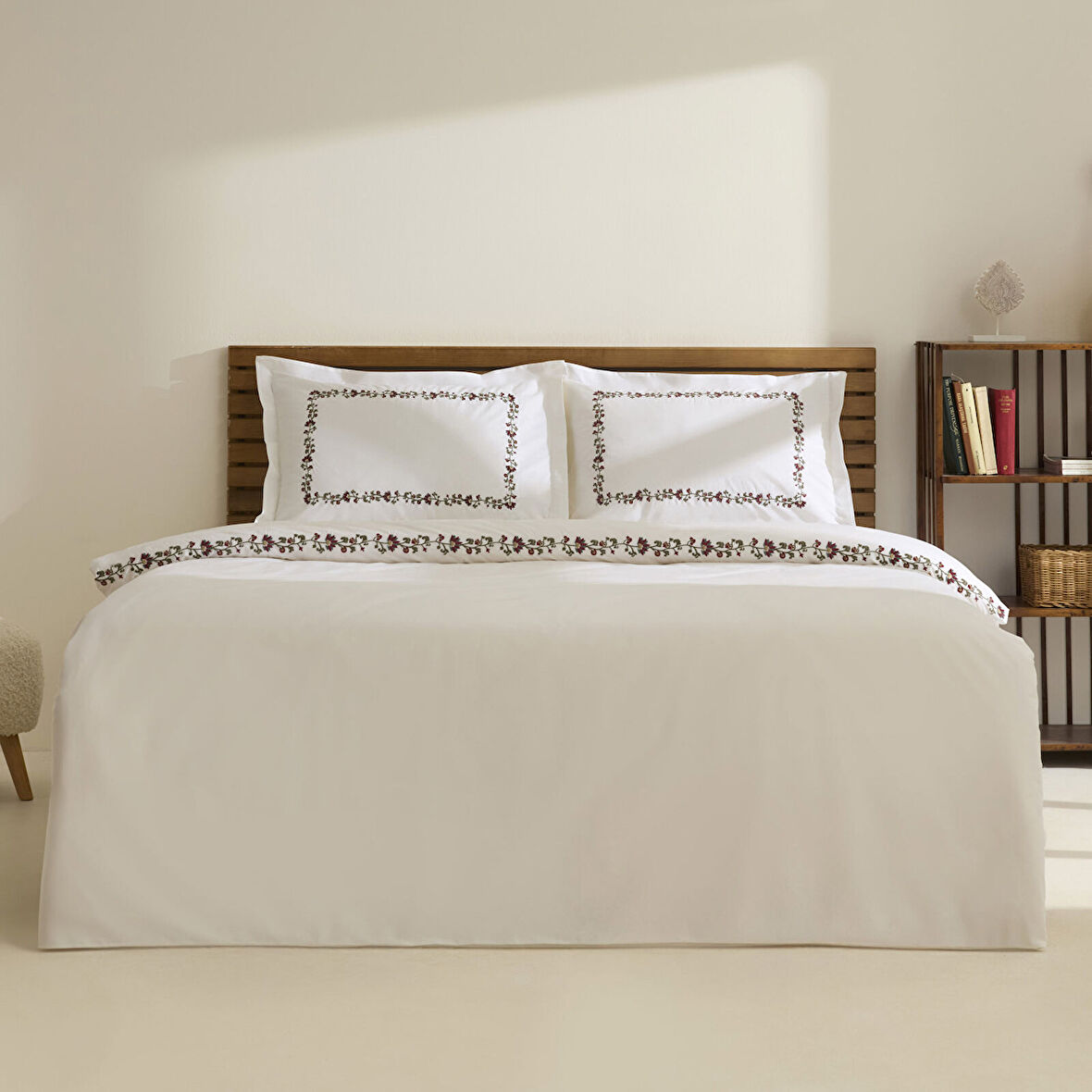 Karaca Home Merlith Çift Kişilik Nevresim Takımı Beyaz