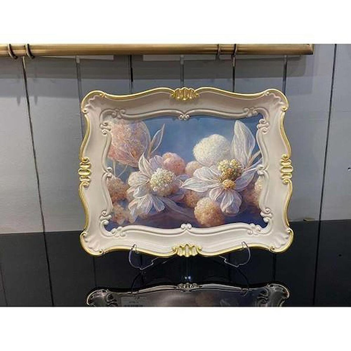 Mondecor Lilyum Gold Tepsi Küçük
