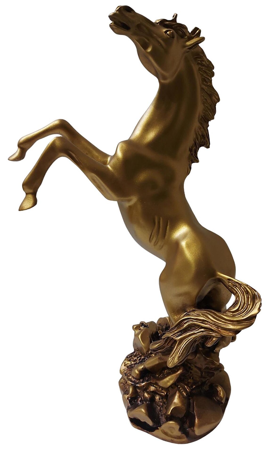 Biev Şahlanmış At Biblo Altın 30 cm