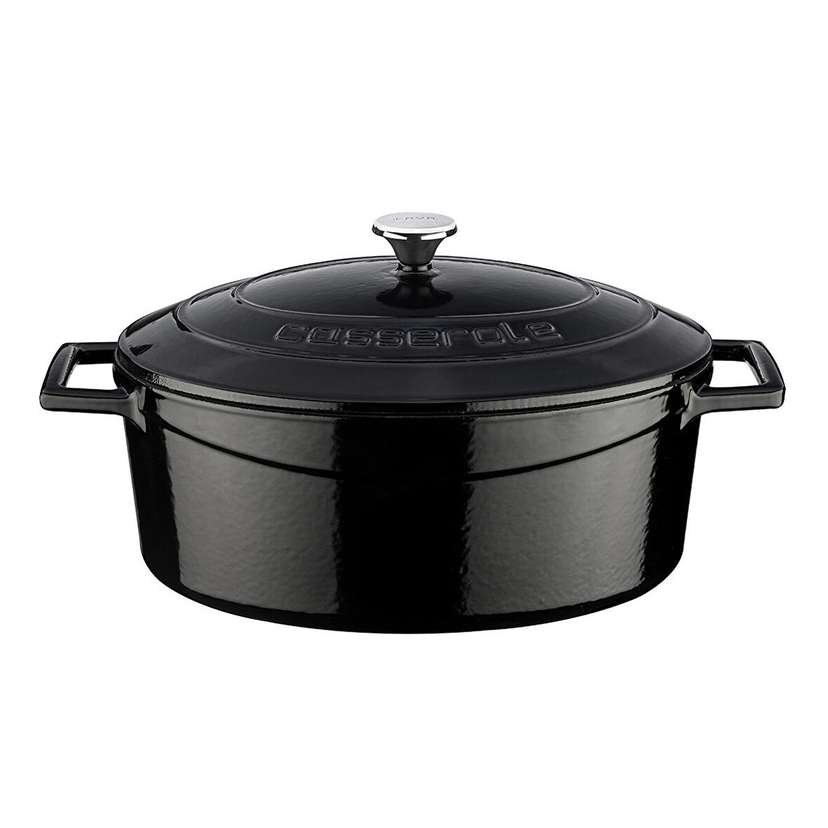 Lava Döküm Oval Tencere. Folk Serisi Ölçü 21x27cm.