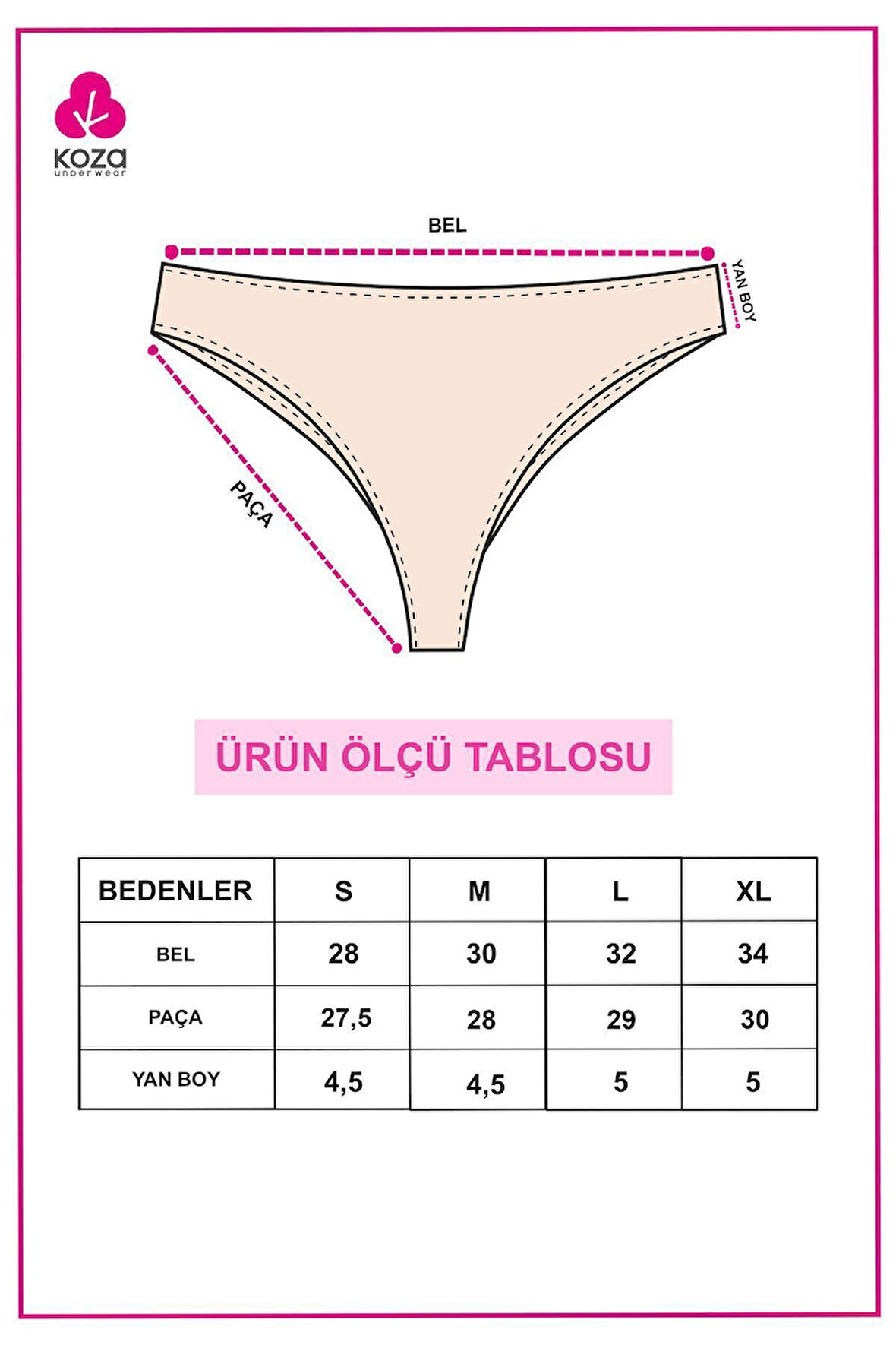 Kadın 5'li Likralı Brazilian Külot