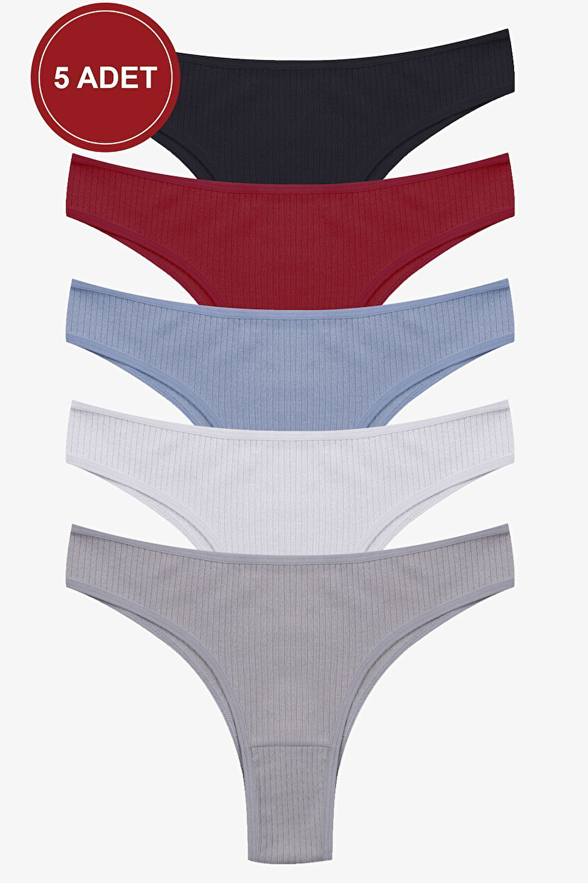 Kadın 5'li Fitilli Brazilian Külot