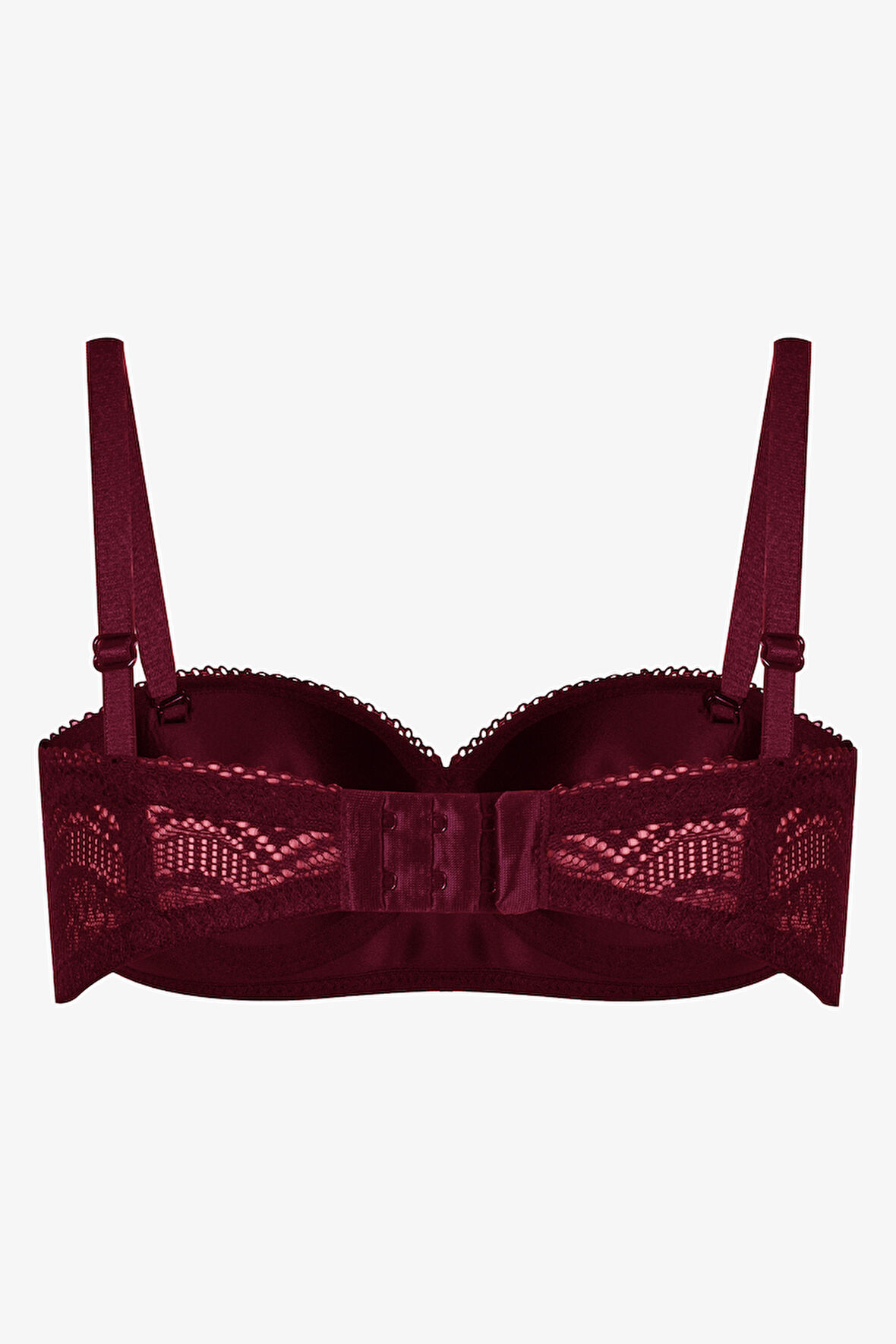 Kadın Dolgusuz Dantelli Straplez Sütyen