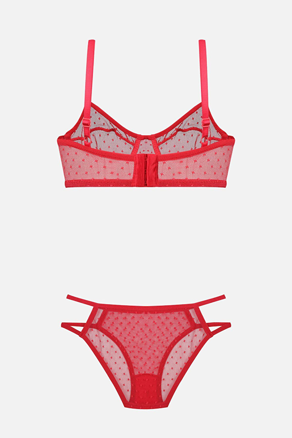 Kadın Puanlı Tüllü Sütyen Takım