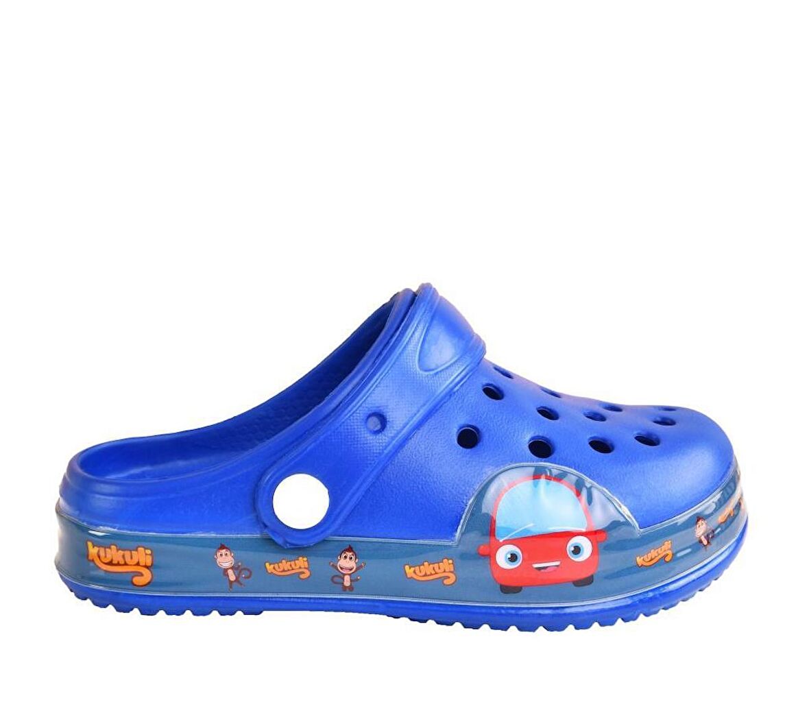 Kukuli Minky Erkek Çocuk Mavi Kaymaz Taban Terlik Sandalet