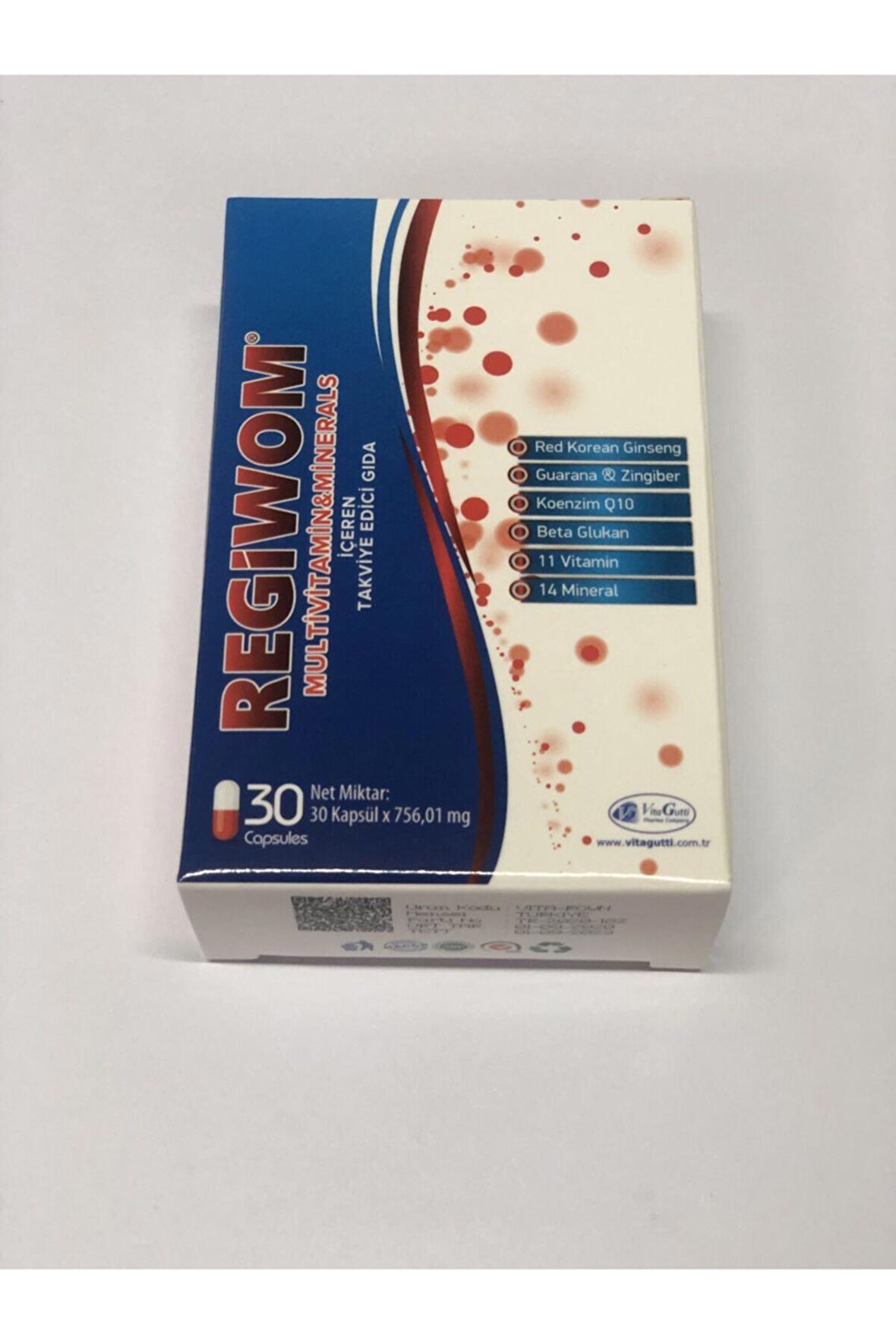 Regiwom Multivitamin Ve Mineral Kapsül