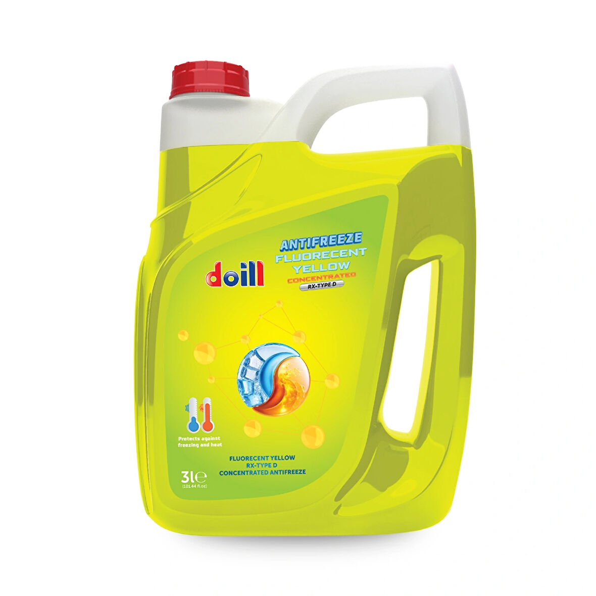 Konsantre - Saf 3 Litre Sarı Organik Antifriz (Üretim Yılı: 2025)