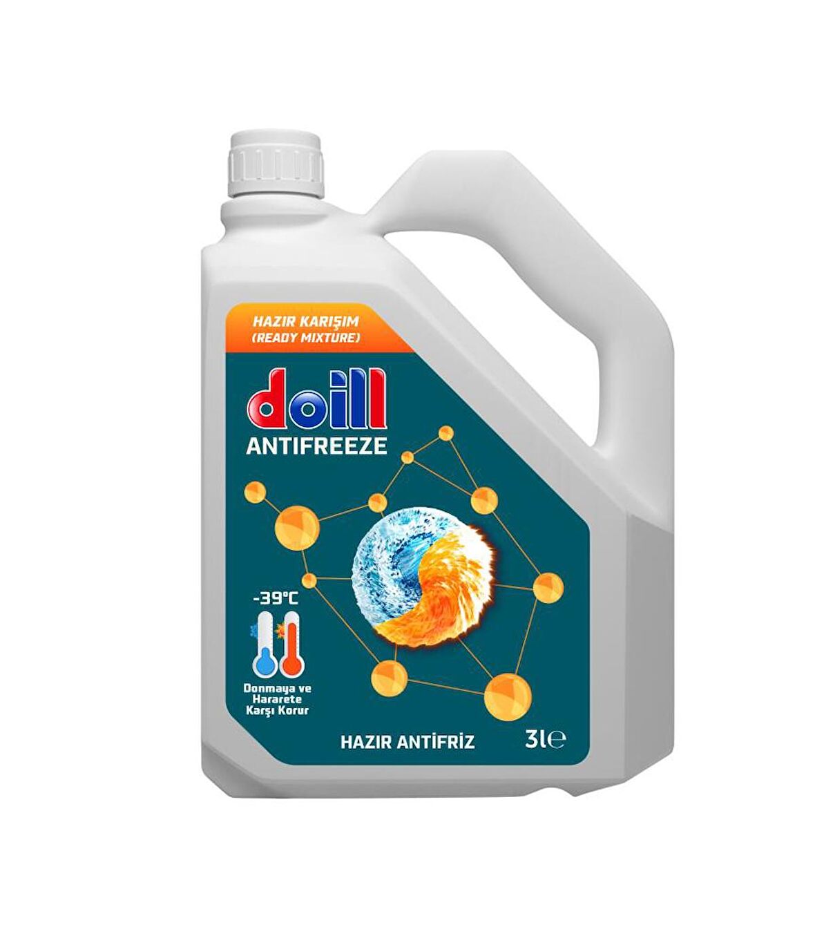 -39 Derece Hazır Karışım 3 Litre Yeşil Antifriz - G11 (Üretim Yılı: 2024)