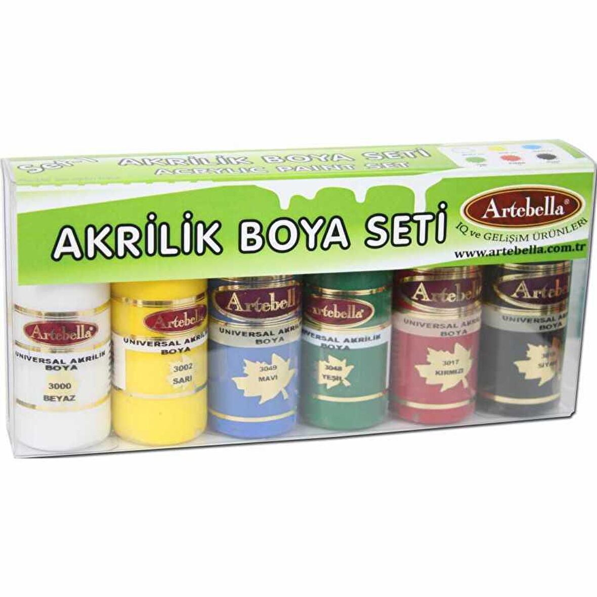 Artebella ABS10030 SET-01 30 cc 6'li Universal Akri̇li̇k Boya