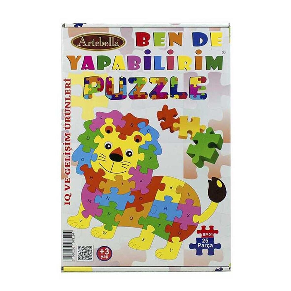 Artebella BP - 01 IQ ve Gelişim 3+ Yaş Büyük Boy Puzzle 25 Parça