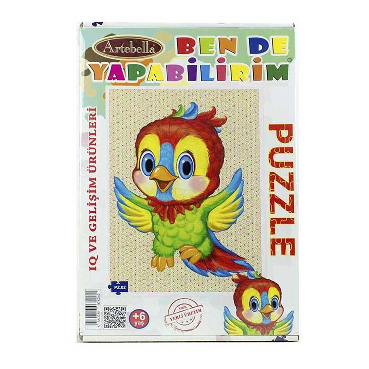 Artebella PZ - 02 IQ ve Gelişim 6+ Yaş Büyük Boy Puzzle 24 Parça