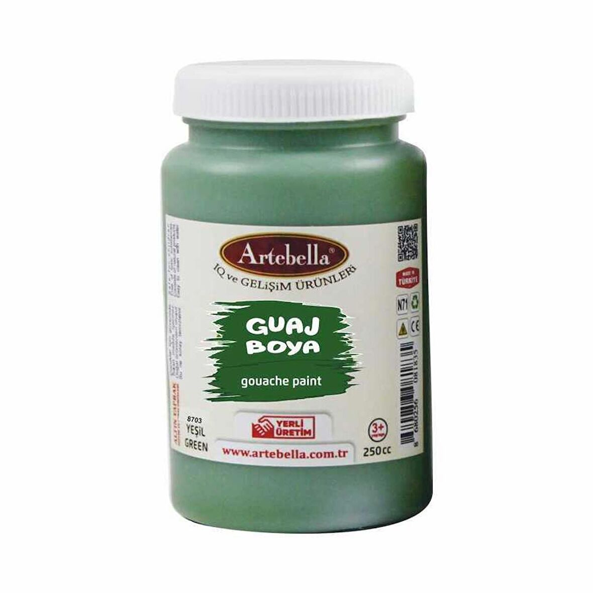 Artebella Guaj Boya Yeşil 250ml