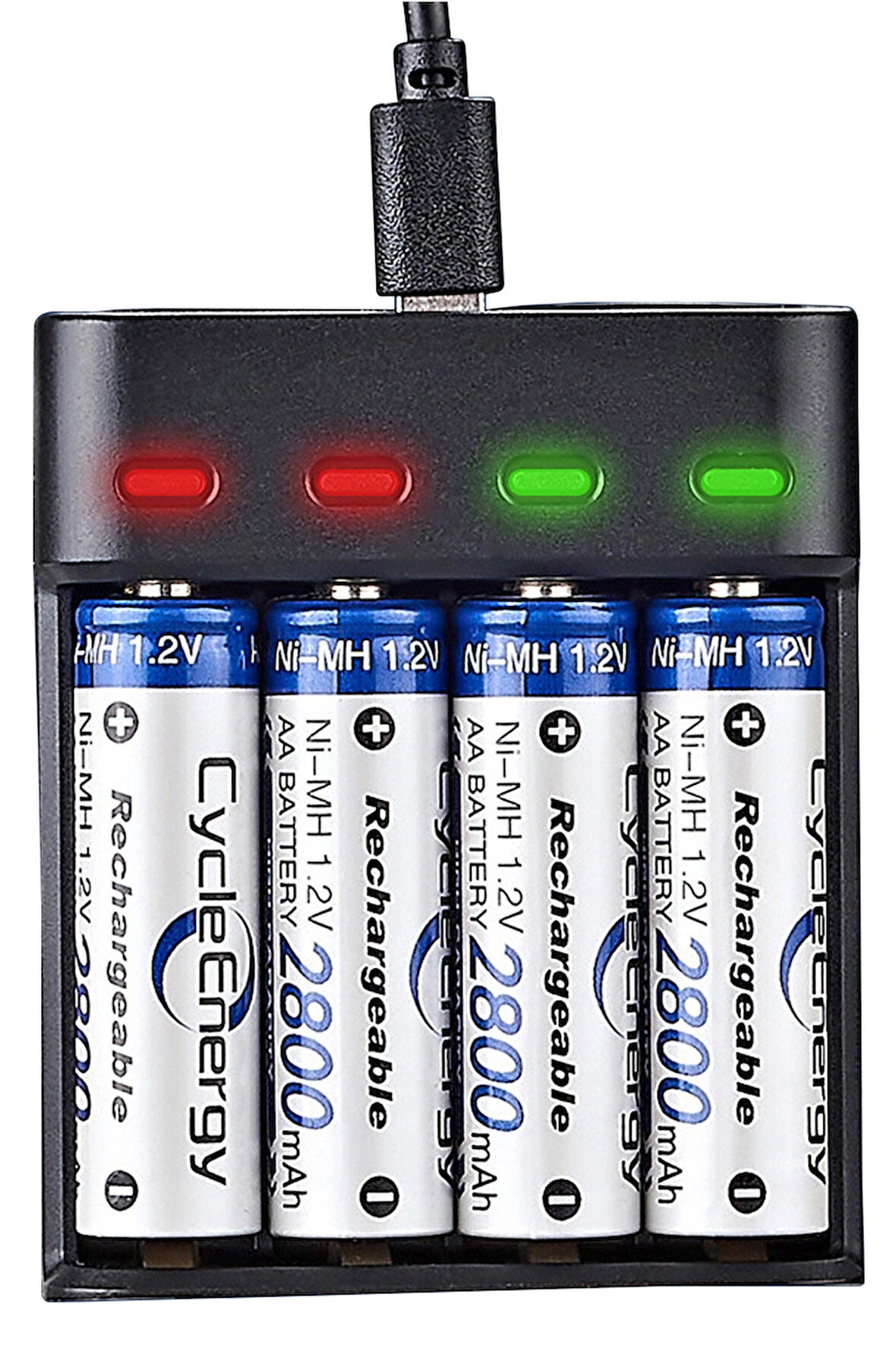 Greentech Pil Şarj Cihazı (Dört Yuvalı) - 1.2V Ni-Mh / Ni-Cd Aa / Aaa / GT-BC07