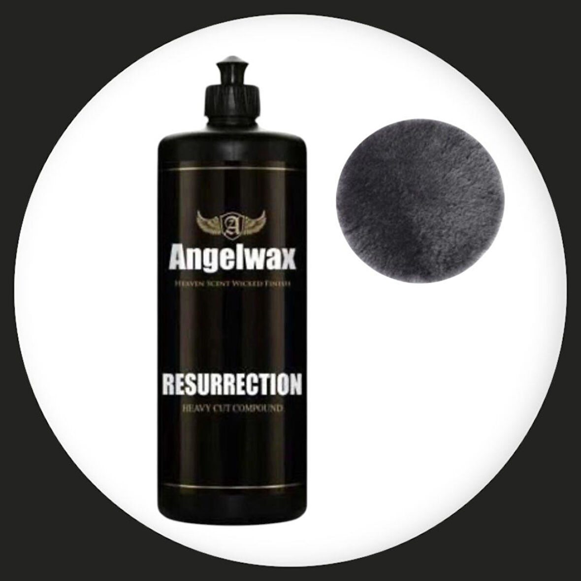 Angelwax Resurrection Heavy Cut Compound Agresif Pasta 1lt.Ufs Hıdrofob Keçe