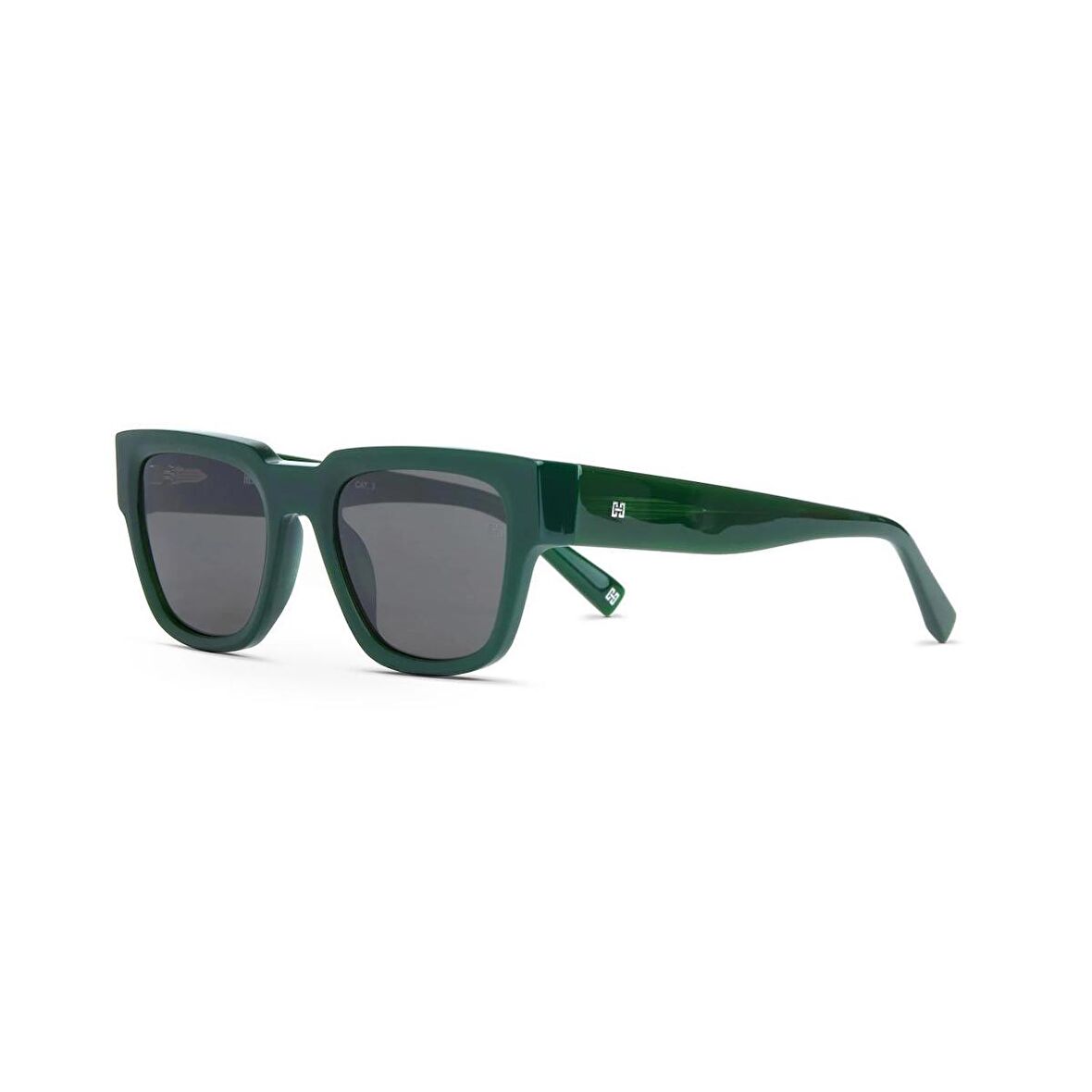 Hermossa Hm 1661 C4 52 Unisex Kare Şeffaf Yeşil Kemik Güneş Gözlüğü
