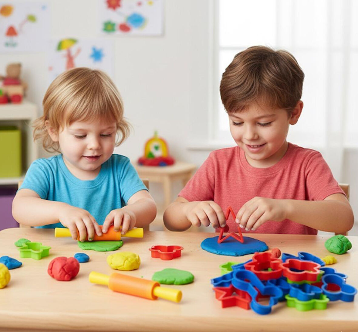 Heroes Oyun Hamuru Şekilli Kalıplar Seti - 9 lu + Mini Merdane