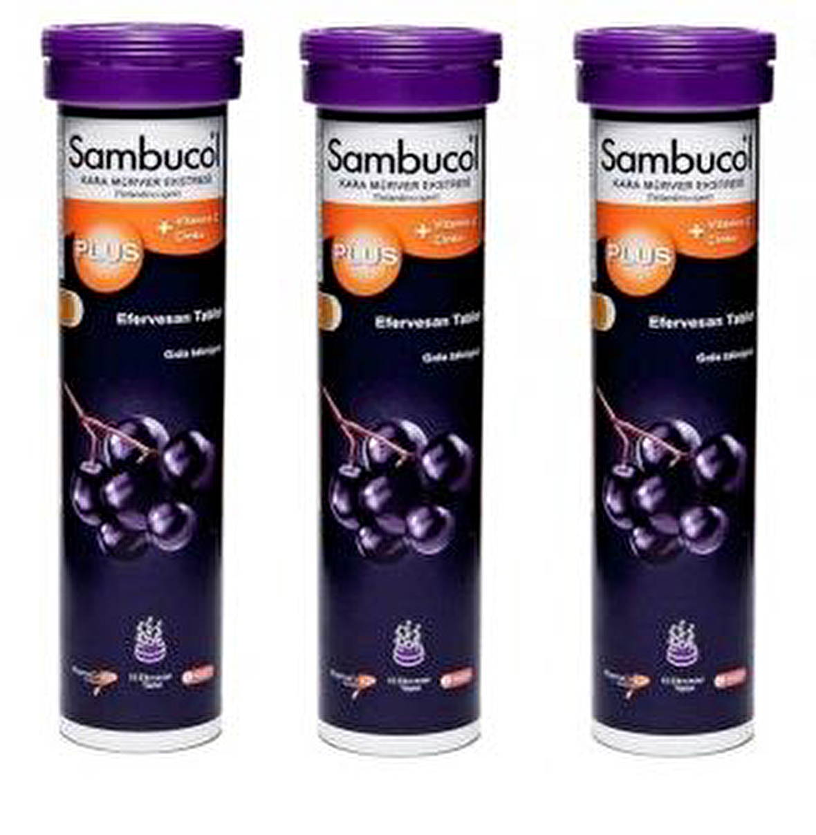 Sambucol Plus 15 Efervesan Tablet x 3 Adet