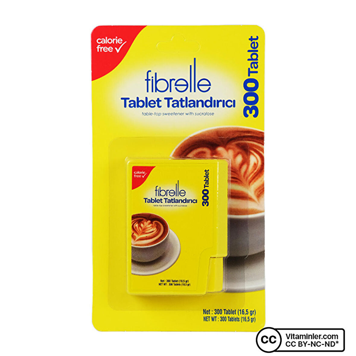 Fibrelle Sukralozlu Tatlandırıcı 300 Tablet - AROMASIZ