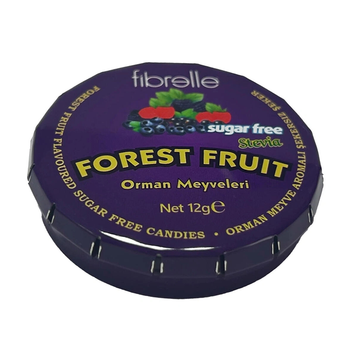 Fibrelle Stevialı Orman Meyveli Şekersiz Şeker (12 gr)