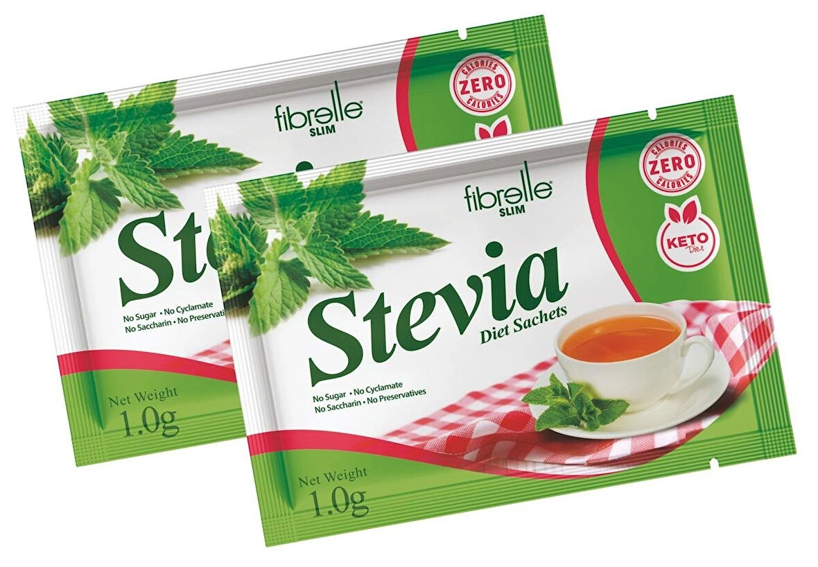 Fibrelle Slim Sachet Sweetener with Stevia ( 25 Sachet/Box ) 1g = 15 g
