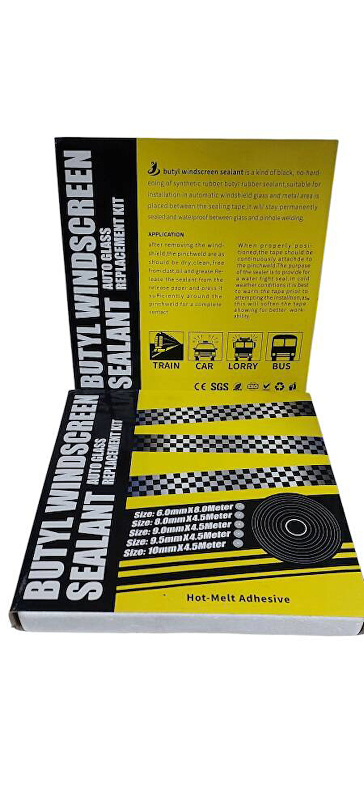 Şerit Far Cam Macunu Butil 8X7,9mm 4,5mt MCN 000 MARKA İLE UYUMLU