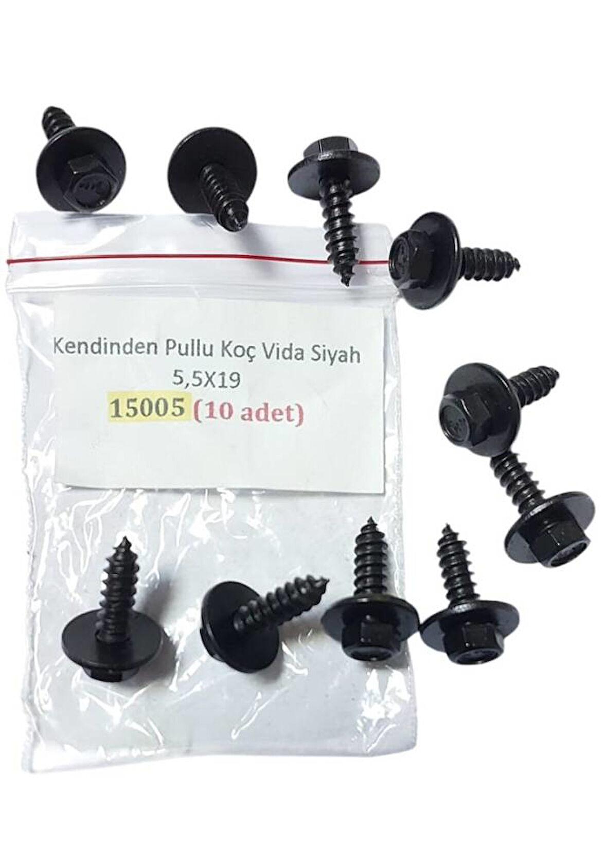 Kendinden Pullu Koç Vida Siyah 5,5X19 (10 ADET) 15005